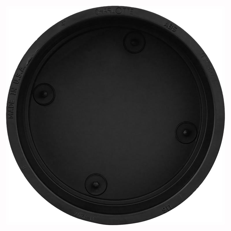 Charlotte Pipe 4 in. 4 in. D ABS Cap
