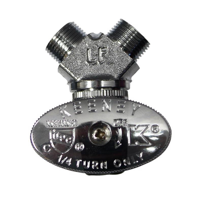 Plumb Pak 5/8 in. Compression X 3/8 in. Compression Brass 3-Way Valve