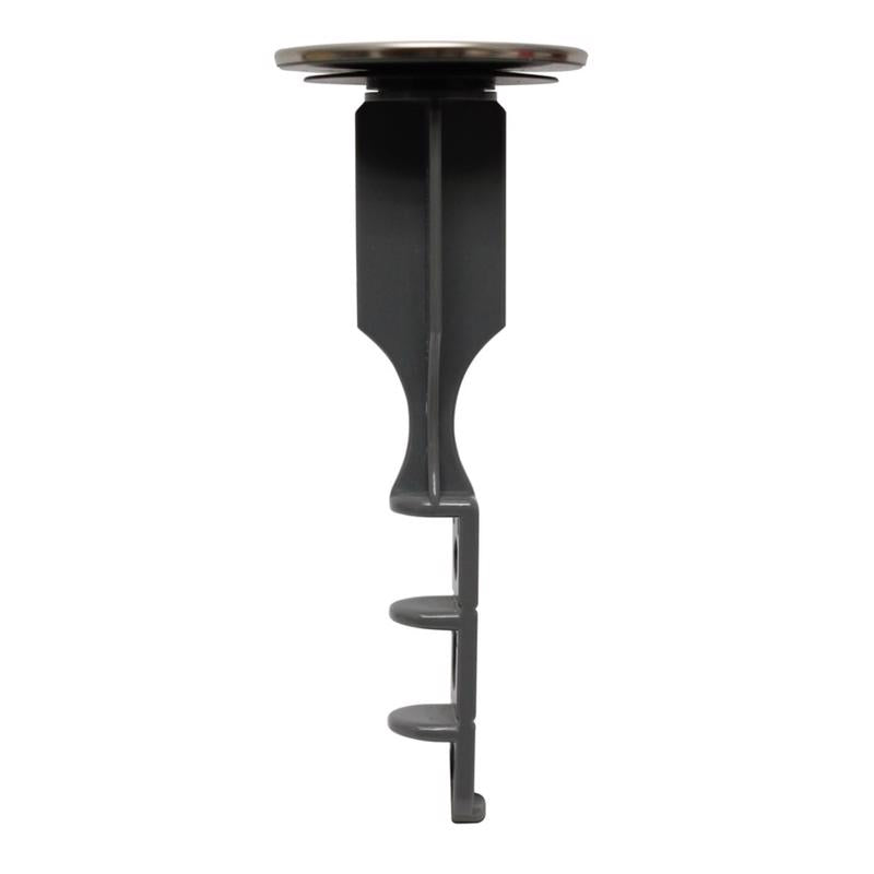 Keeney 1.25 in. White Stainless Steel Pop Up Stopper