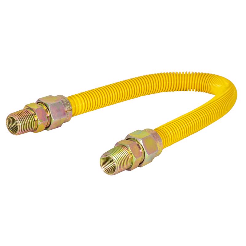 Eastman 1/2 in. FIP X 1/2 in. D MIP 48 in. Stainless Steel Gas Connector