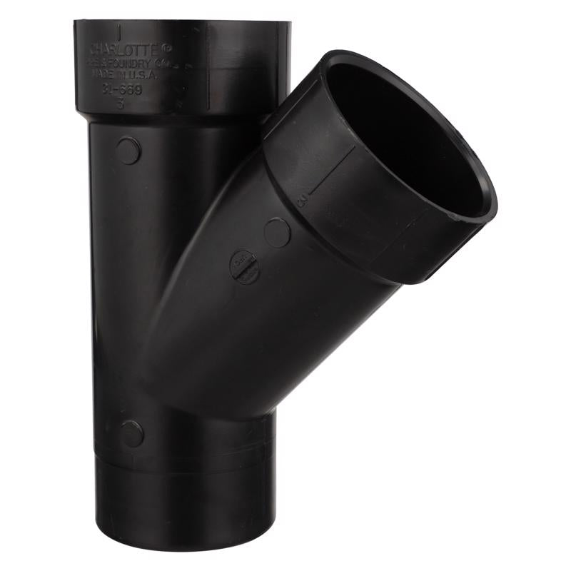 STREET WYE SPIGOT&HUB 3"