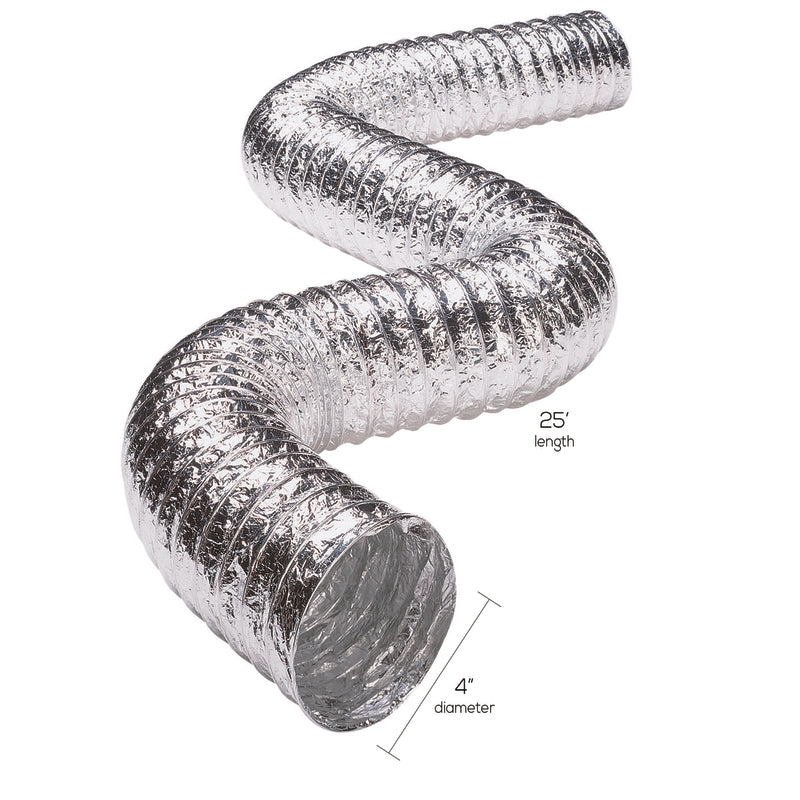 Deflect-O Supurr-Flex 300 in. L X 4 in. D Silver Aluminum Dryer Transition Duct