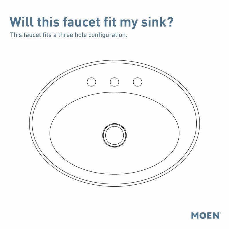 Moen Banbury Chrome Bathroom Faucet 8-16 in.