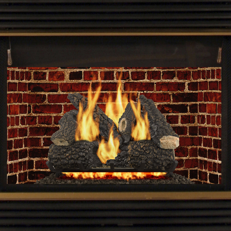 Pleasant Hearth Arlington Ash Fireplace Log Set Unlimited hr 56 lb