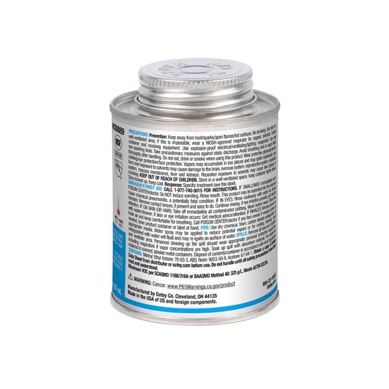 Oatey Black Cement For ABS 8 oz