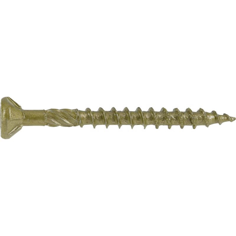 HILLMAN Power Pro No. 8 in. X 1-3/4 in. L Bronze Star Flat Head Premium Deck Screws 5 lb 877 pk