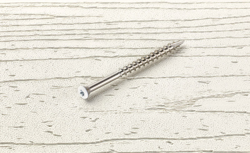 DECK SCRWS 8X2-1/2"WHT