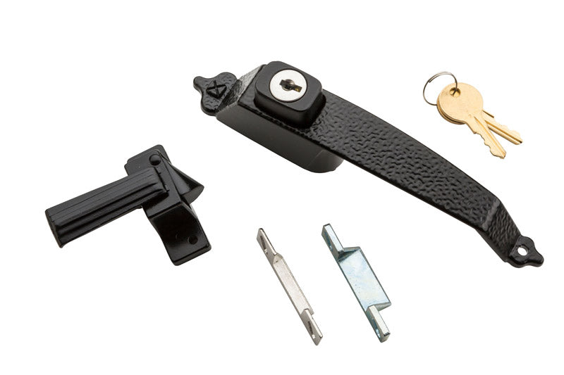 PUSH BUTTON KEYED LATCH