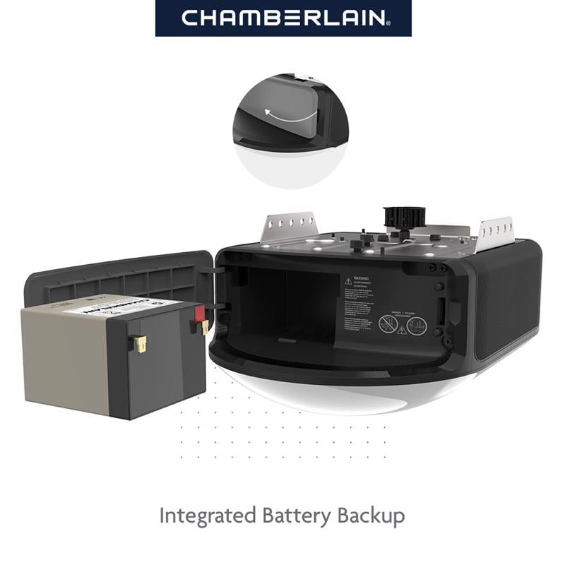 Chamberlain Secure View 1.25 HP Belt Drive WiFi Compatible Smart-Enabled Garage Door Opener