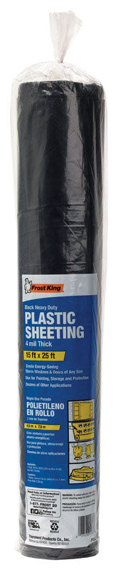 SHEET RL BLK 25'X4MIL