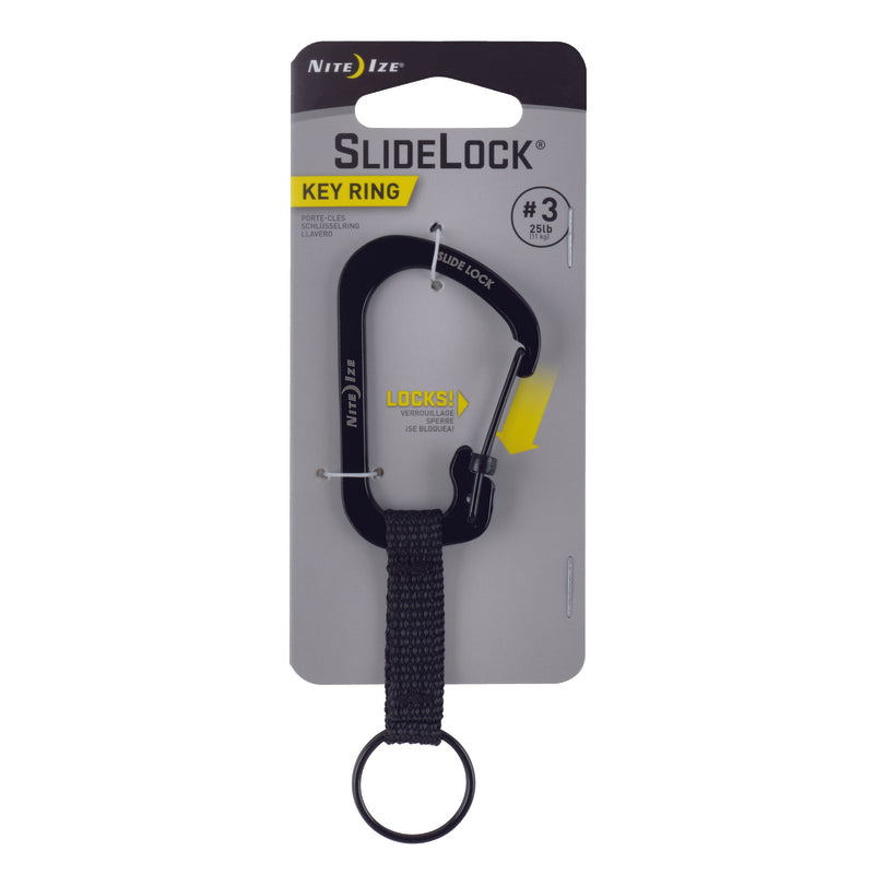 SLIDELOCK KEYRING -BLACK