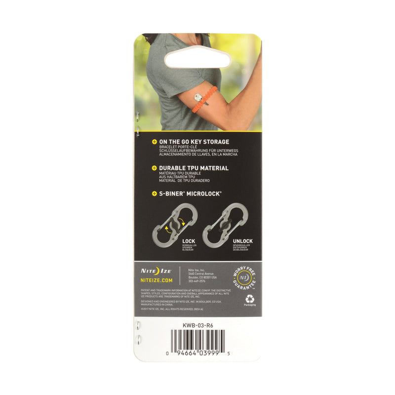 Nite Ize Band-It 2.5 in. D Plastic Blue Wristband Key Ring