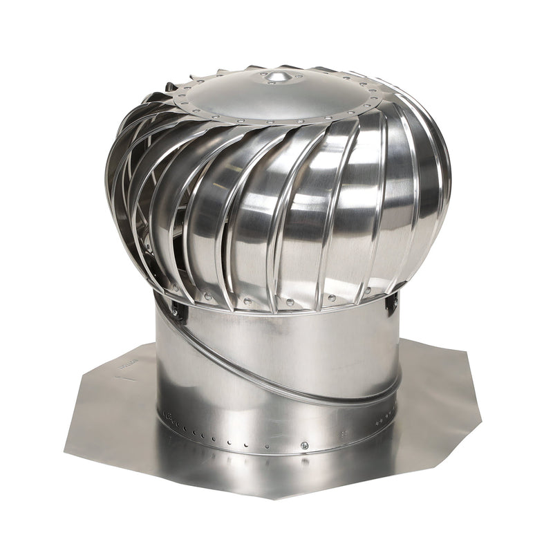 Air Vent Air Hawk 21.3 in. H X 14 in. D Mill Aluminum Turbine and Base