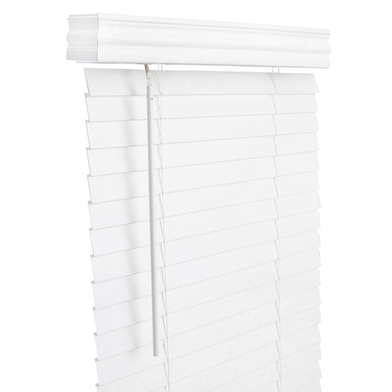 FAUXWD 2" WHT BLND 46X60