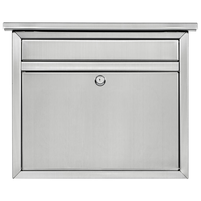 Architectural Mailboxes Maya Classic Stainless Steel Wall Mount Silver Mailbox