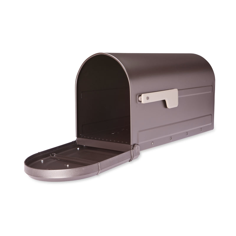 Architectural Mailboxes Roxbury Post Mount Galvanized Steel Post Mount Rubbed Bronze Mailbox