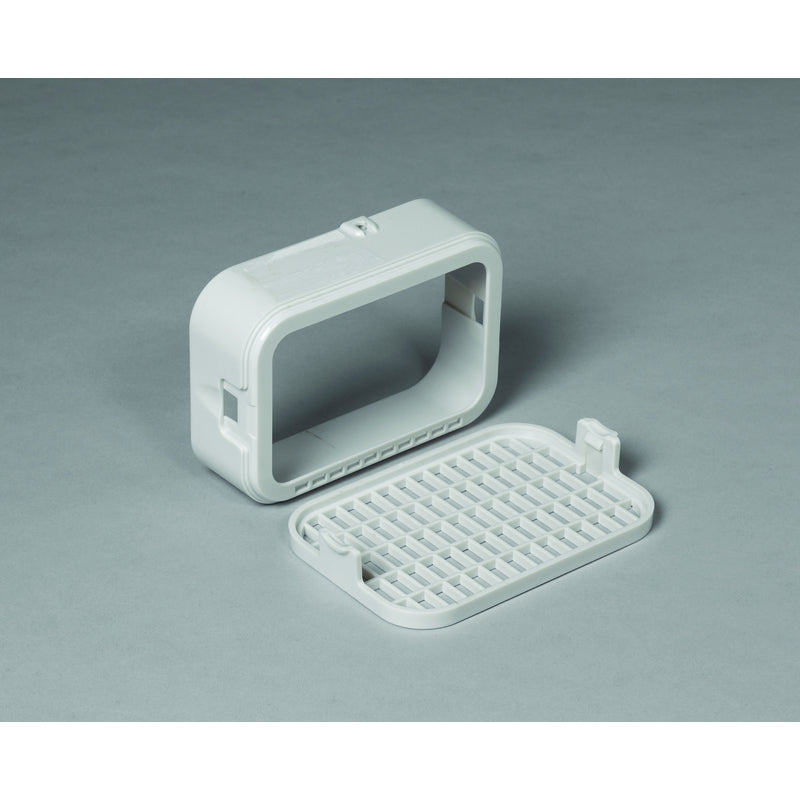 Amerimax 3 in. H X 4 in. W X 1.5 in. L White Plastic K Rodent Guard