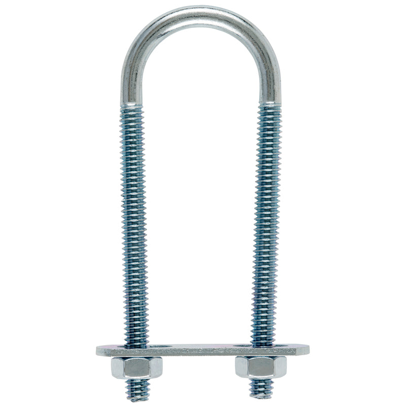 Hampton 1/4 in. X 1-1/8 in. W X 3-1/2 in. L Coarse Zinc-Plated Steel U-Bolt