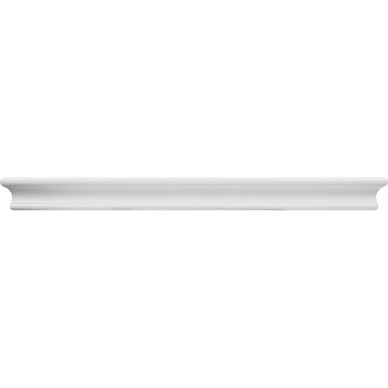 High & Mighty 2 in. H X 24 in. W X 6 in. D White Wood Floating Shelf