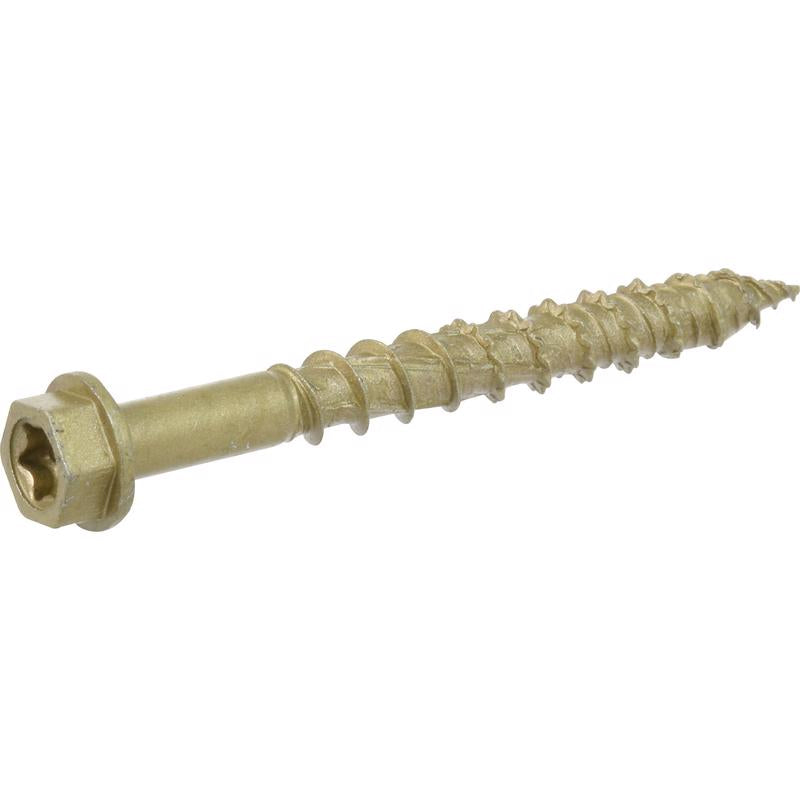 HILLMAN POWERPRO ONE 1/4 in. X 2-1/4 in. L Star Hex Washer Head Multi-Material Screw 1 lb 46 pk