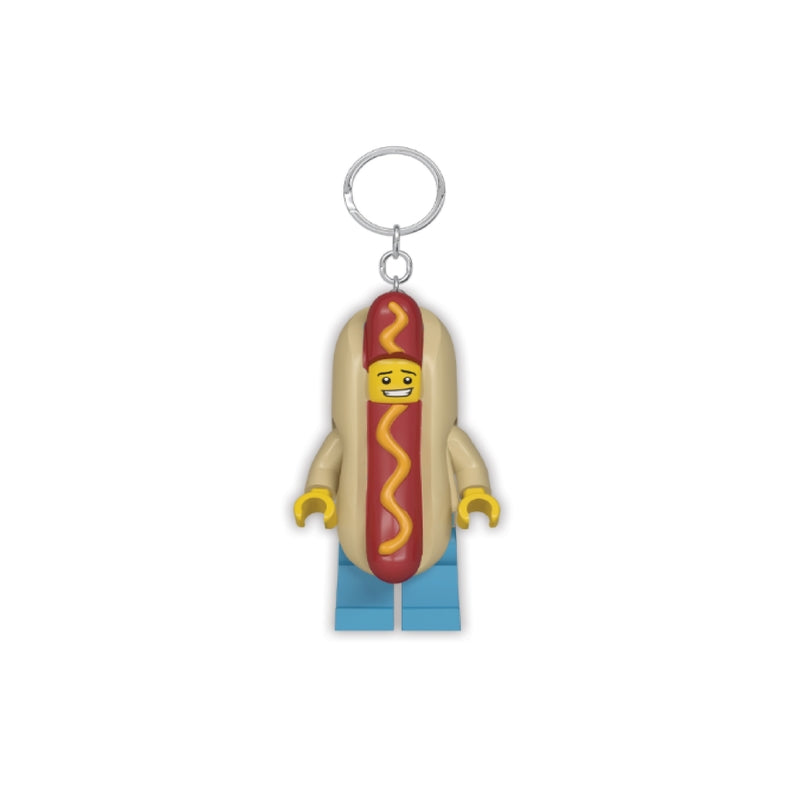 LEGO Classic Plastic Multicolored Hotdog Keychain Light