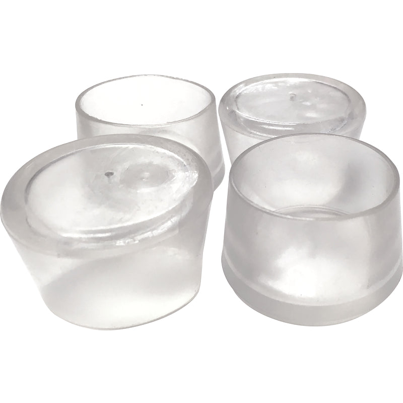 Shepherd Hardware Thermoplastic Ethylene Leg Tip Clear Round 1-1/2 in. W 1 pk