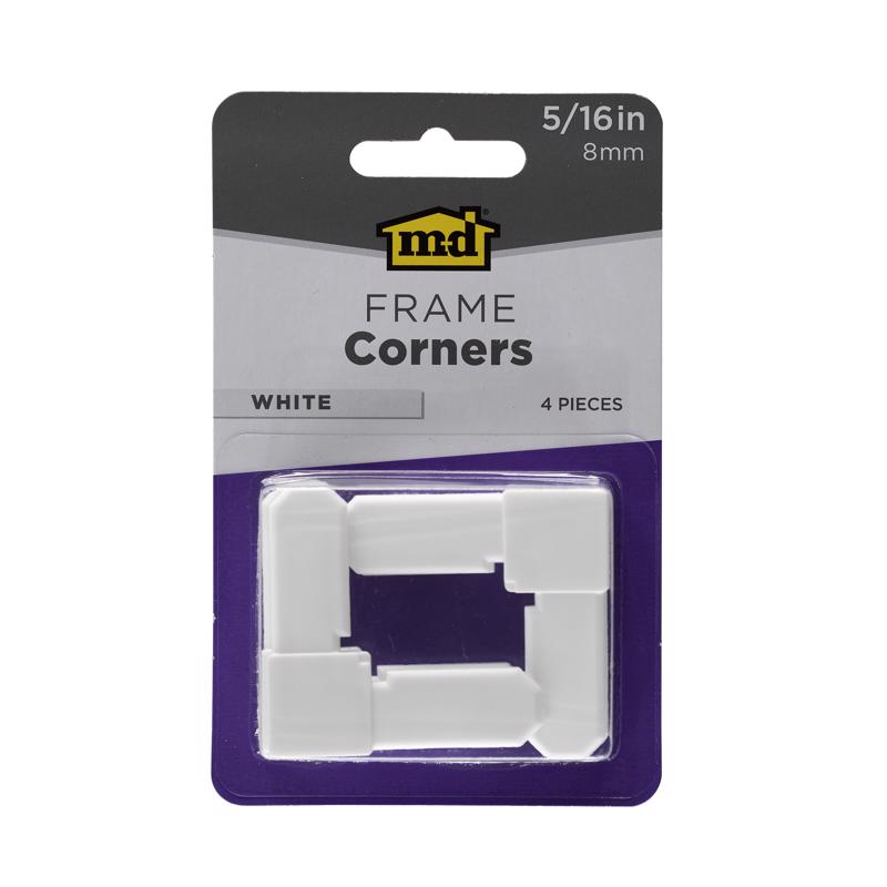 FRM CORNRS WHT 5/16" 4PC
