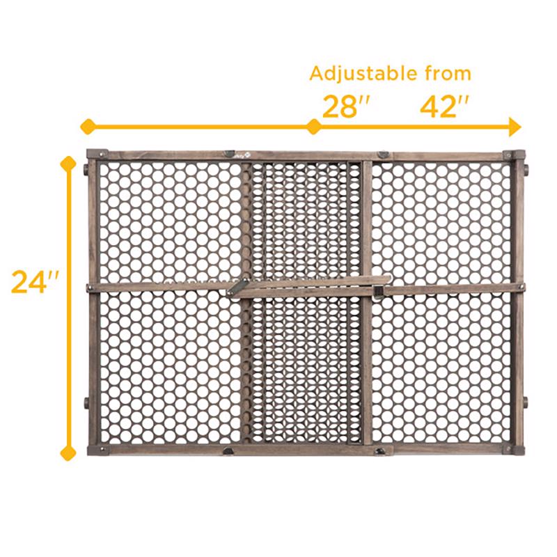 Safety 1st Gray 24 in. H X 28-42 in. W Wood Safety Gate