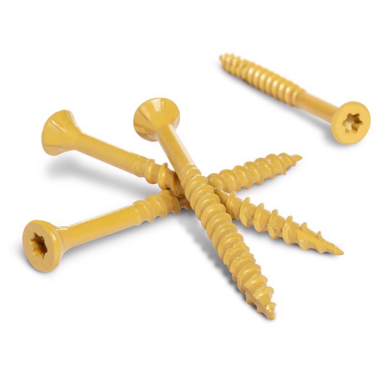 Deck Plus No. 10 X 3-1/2 in. L Tan Star Flat Head Exterior Deck Screws 5 lb