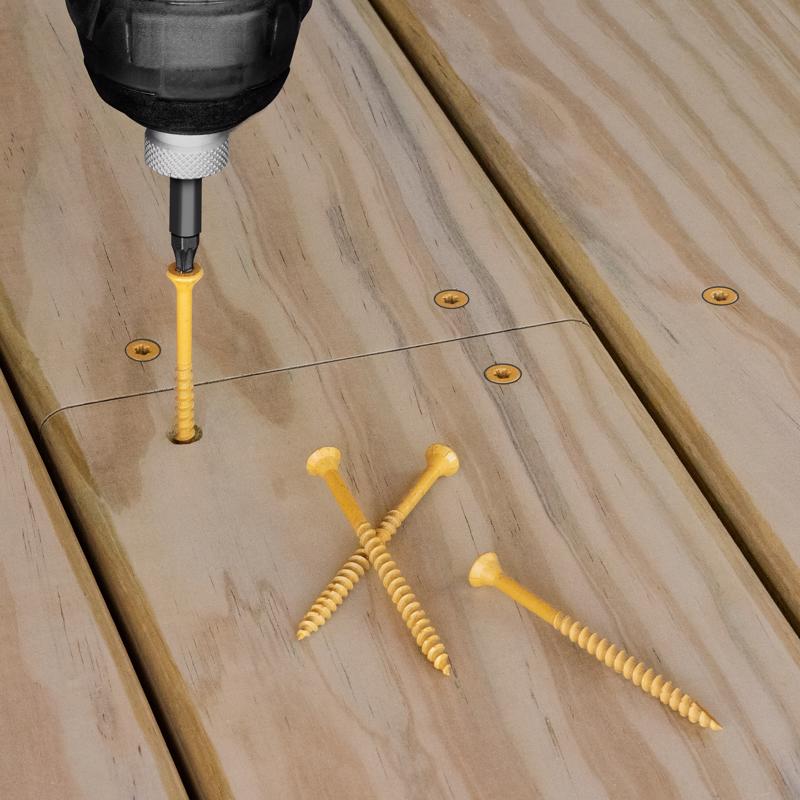 Deck Plus No. 8 X 1-5/8 in. L Tan Star Flat Head Exterior Deck Screws 5 lb