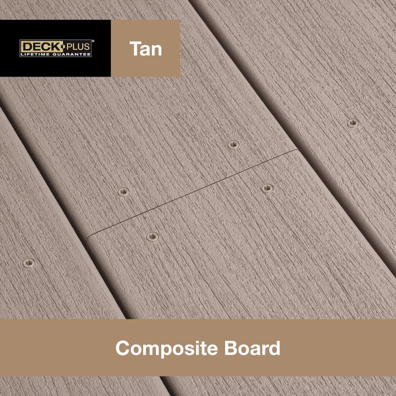 Deck Plus No. 10 X 2-1/2 in. L Tan Star Flat Head Composite Deck Screws 1 lb