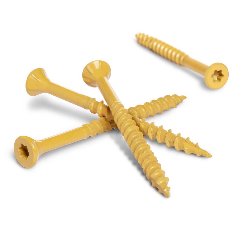Deck Plus No. 10 X 2-1/2 in. L Tan Star Flat Head Exterior Deck Screws 25 lb