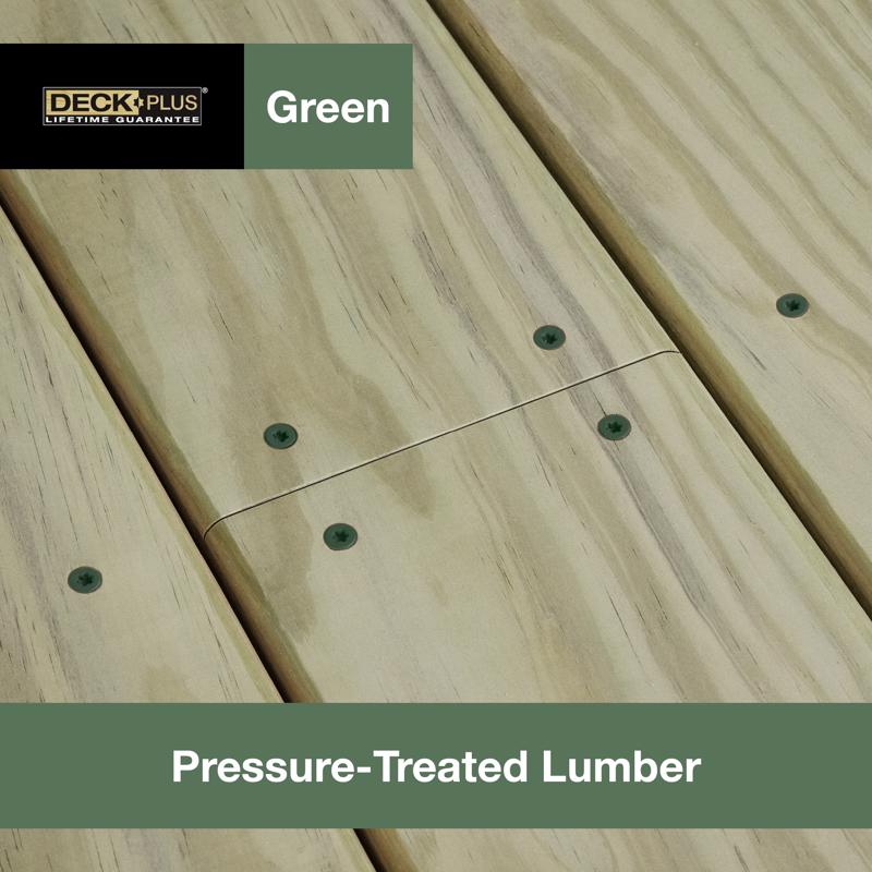 Deck Plus No. 10 X 2-1/2 in. L Green Star Flat Head Exterior Deck Screws 25 lb
