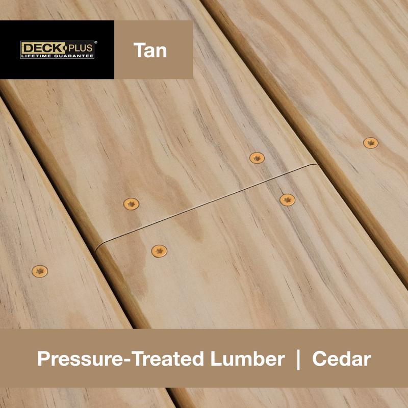 Deck Plus No. 8 X 1-1/4 in. L Tan Star Flat Head Exterior Deck Screws 1 lb