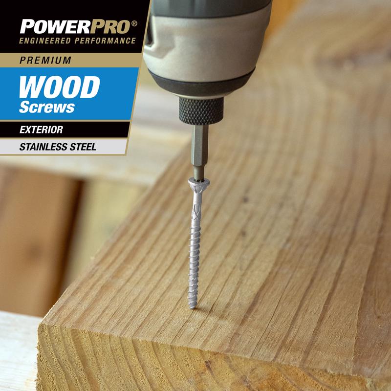 Hillman Power Pro No. 8 X 1-3/4 in. L Star Flat Head Exterior Deck Screws 5 lb