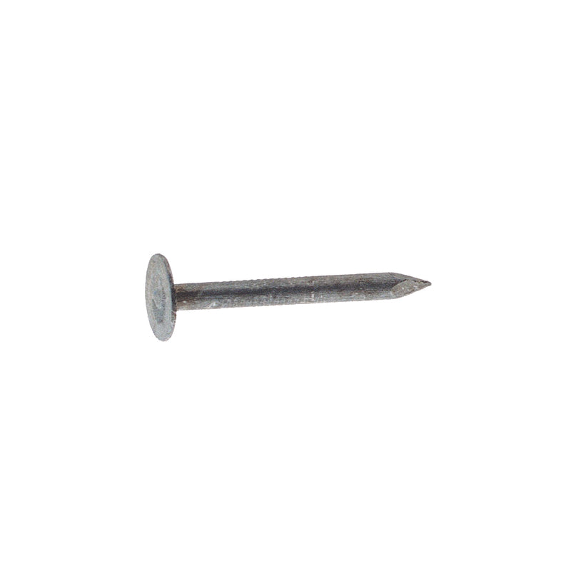 Grip-Rite 1-1/4 in. Roofing Electro-Galvanized Steel Nail Flat Head 1 lb