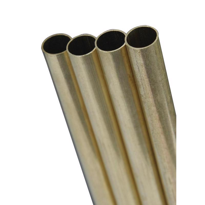 K&S 1/2 in. D X 12 in. L Round Brass Tube 1 pk