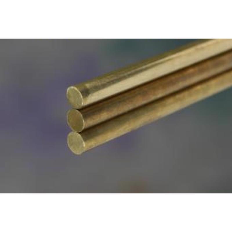 K&S 1/8 in. D X 12 in. L Brass Rod 1 pk