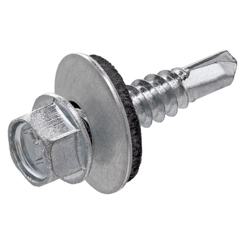 Grip-Rite Pro-Twist No. 12 Sizes X 1 in. L Hex Hex Head Screws w/Washers 5 lb 79 pk