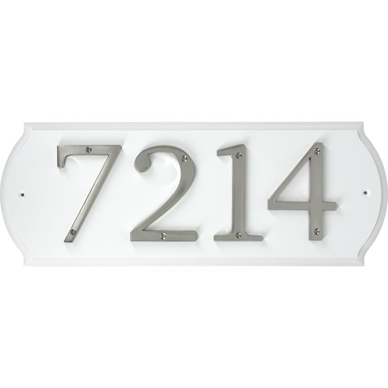HILLMAN White Wood Paintable Address Plate