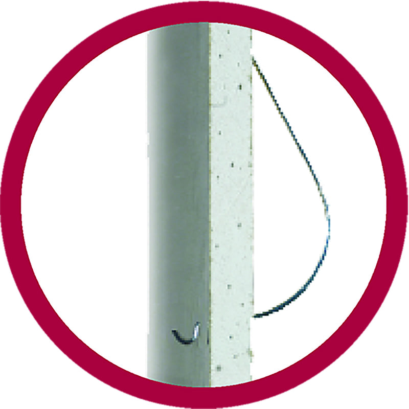 Monkey Hook Flush-Mount Galvanized Silver Picture Hanger 10 lb 4 pk