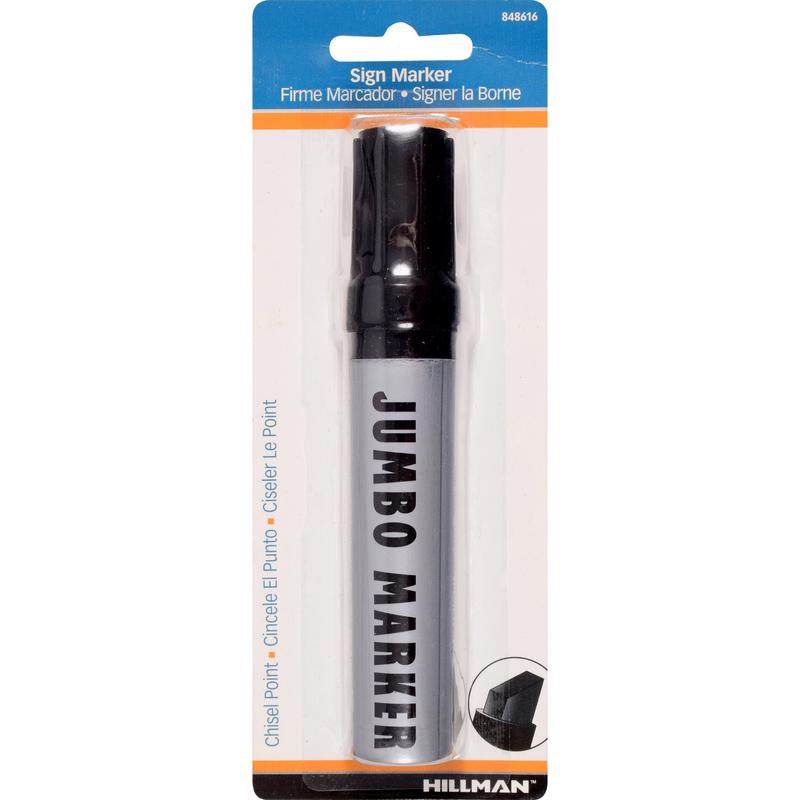 JUMBO MARKER BLK CHISEL