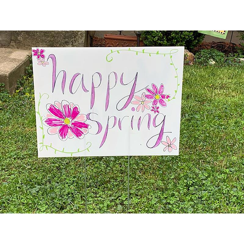 Hillman White Blank Sign 20 in. H X 24 in. W