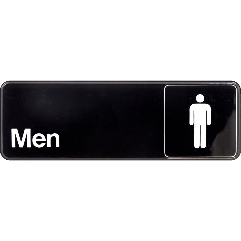 RESTROOM SIGN MEN 3"X9"