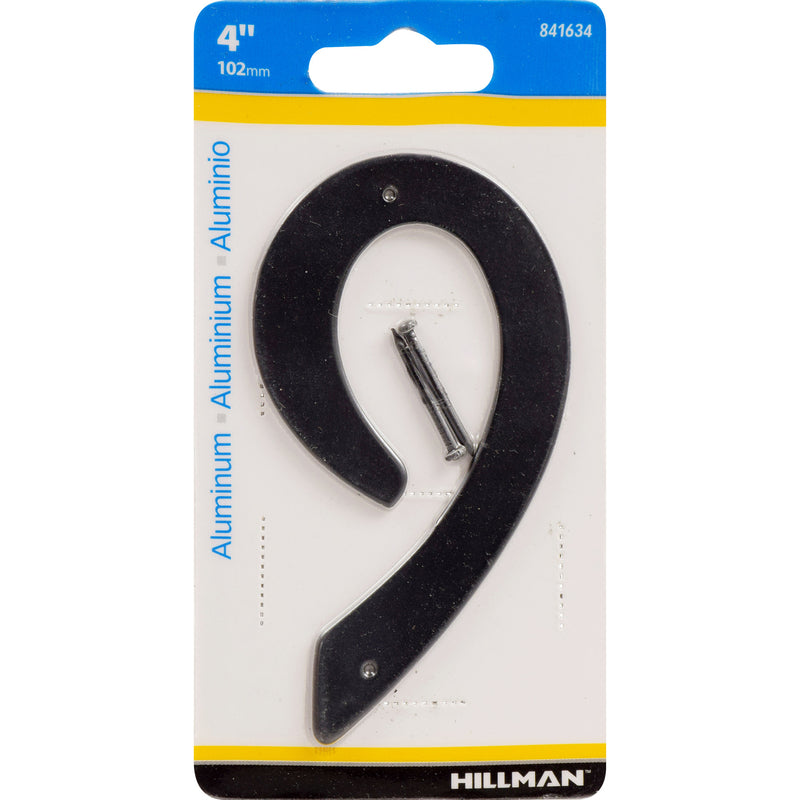4" BLK #9 NAILON 1PC