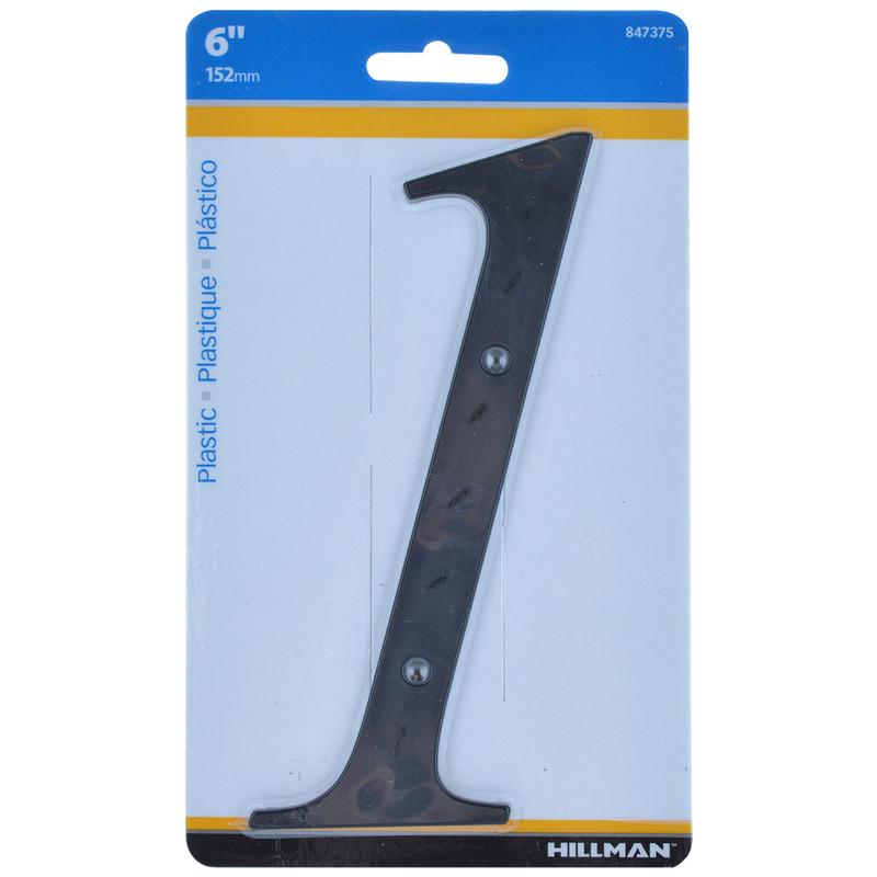 6" BLK #1 NAILON 1PC