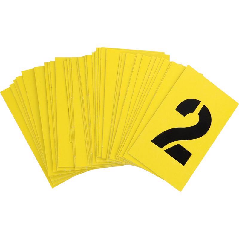 HILLMAN 2.5 in. W X 3 in. L Heavy Duty Peel and Stick Stencil Kit