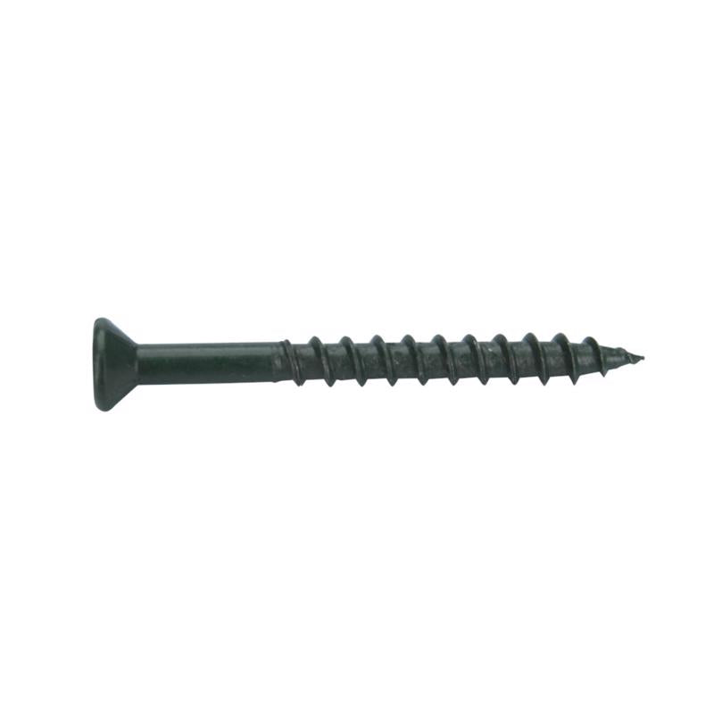 Grip-Rite PrimeGuard Plus No. 9 wire X 2 in. L Green Star Flat Head Deck Screws 25 lb