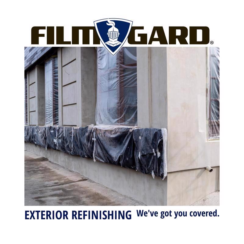 Film-Gard Plastic Sheeting 4 mil X 16 ft. W X 100 ft. L Polyethylene Black 1 pk