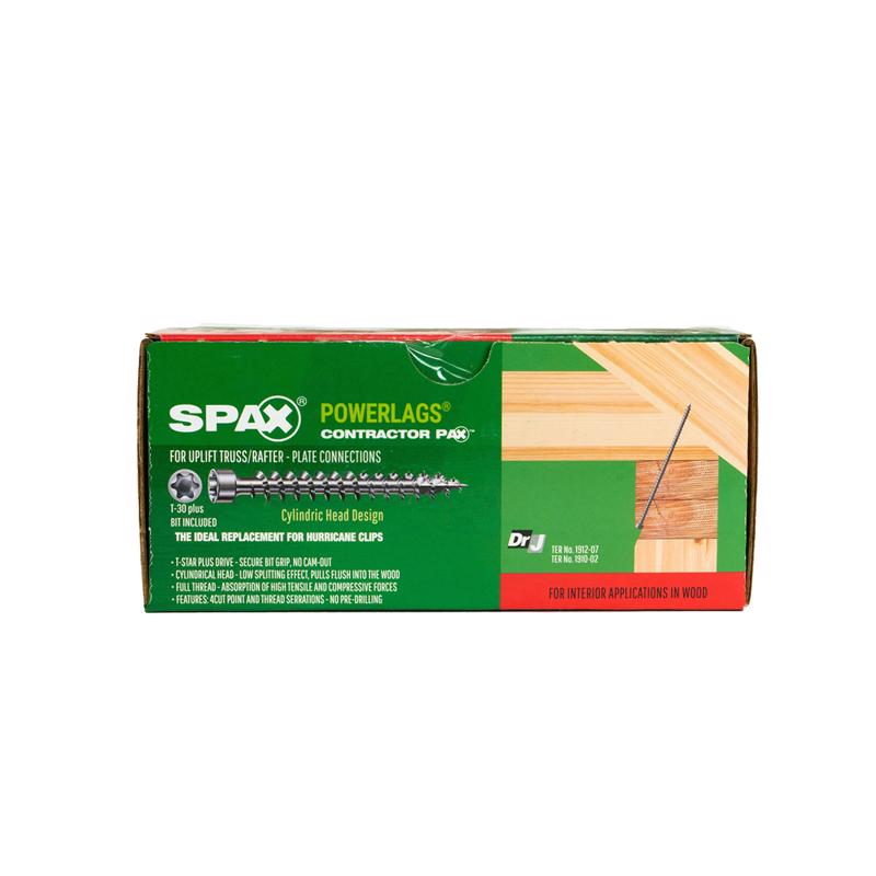 SPAX PowerLags No. 14 Label X 6-1/4 in. L Star Round Head Construction Screws 50 pk